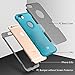 E LV Full Body Shock Absorption Hybrid Armor Protection Defender Case for Apple iPhone 6S / 6 Bundle with Stylus and Microfiber Cleaning Cloth - Grey/Turquoise
