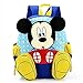 Little Kids Backpack Mouse Foot Pattern Shoulders Bag, Schoolbag, Travel Bag - Blue