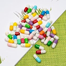RONRONS 100 Pieces Capsule Letters Message Cute