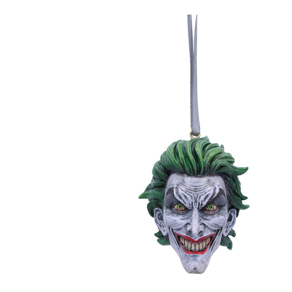 Nemesis Now The Joker Hanging Ornament, 7cm, Resin, Green, Officially Licensed DC Merchandise, The Joker Hanging Ornament, Cast in the Finest Resin, Expertly Hand-Painted