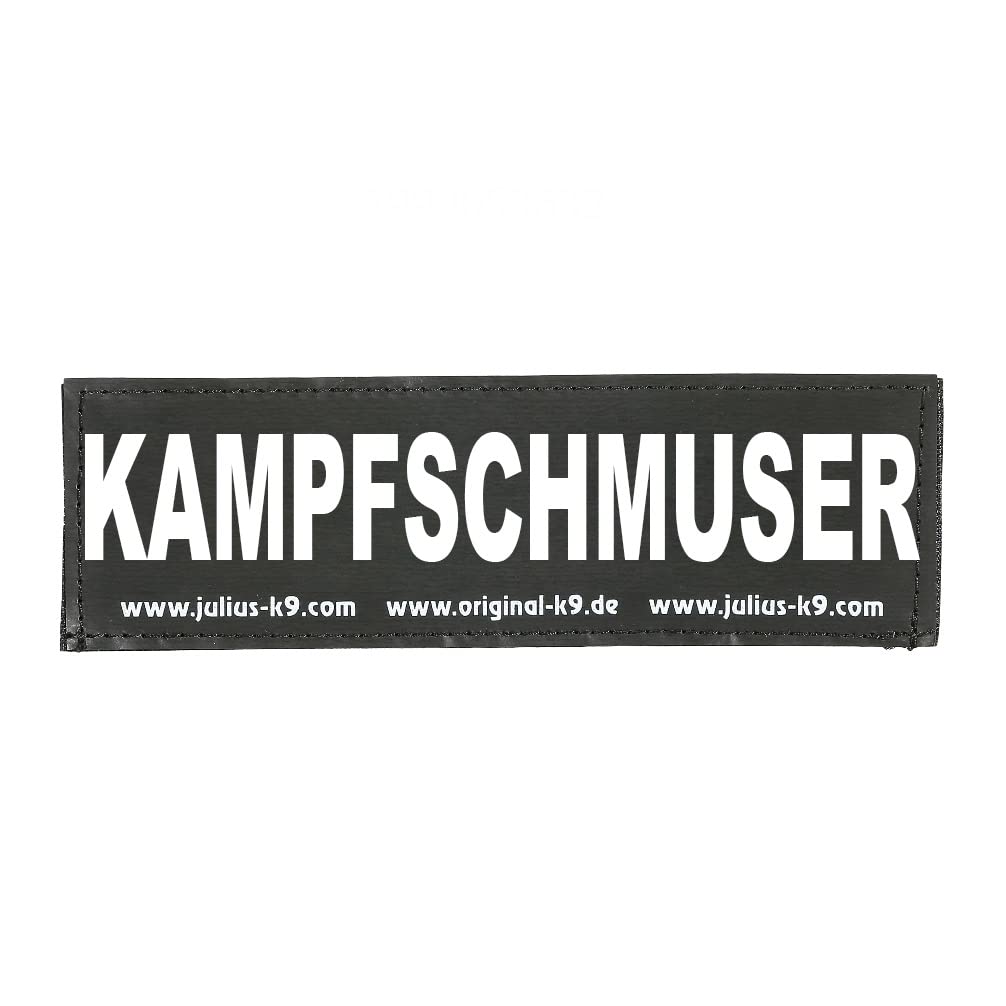 Julius-K9 Interchangeable Hook & Loop Patches, 1 pair, KAMPFSCHMUSER, Size: Large, Black — image 1