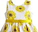 Sunny Fashion Girls Dress Yellow Sunflower School Uniform Party 4-5