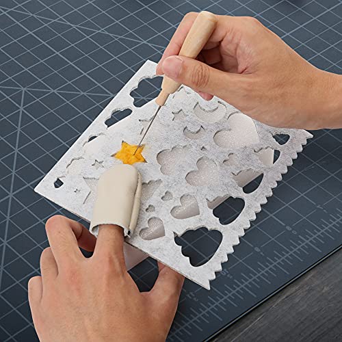 LotFancy Needle Felting Kit, 116PCS Wool Felting Starter Kit for Beginners, Wool Roving 33 Colors Set, Needle Felt Tools Supplies for DIY Craft Animal Home Decoration