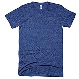 American Apparel Unisex Tri-blend Short Sleeve Track T-Shirt (M) (Tri-Indigo)