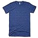 American Apparel Unisex Tri-blend Short Sleeve Track T-Shirt (L) (Tri-Black)