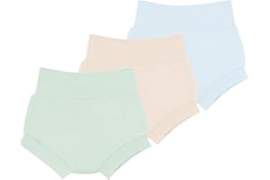 littogoose Baby Bloomers for Girls Boys – Soft Diaper Covers, Comfy Baby Bummies for 0–24 Months 2t-3T-4T (3-Pack)