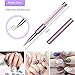 Ahier 4PCS Eyeliner Brushes, Eyeliner Design Makeup Brush Pen, Eyeliner Dotting Painting Drawing Brushes Pen 5/9/11/20mm