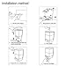 CoZroom Wall-Mount Liquid Wall Soap Dispenser Shampoo Lotion for Bathroom Shower Restroom (White)