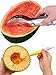 KOODER Watermelon Slicer Corer and Melon Baller with a chisel!It can be used for a variety of fruit,such as melon,watermelon,dragon fruit and so on!Suitable for families salads,fruit platter!