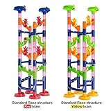 WEofferwhatYOUwant Marble Run Coaster Toy Challenge - Construction Set for Children. Twin Track Tower for Family and Friends. 122 Assembled Pieces