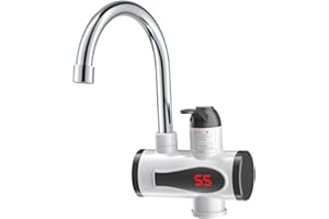 Ｂｅｓｇａ Instant Hot Water Faucet, Hot Heater Faucet Quick Heating Hot Heater, Electric Fast Heating Tap for Hotel Office