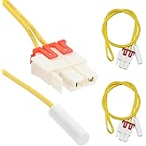 RecDec 2 Pack Refrigerator Defrost Temp Sensor Replacement Temperature Thermostat Probe for Samsung Fridge Units DA32-00006W RF217ACRS