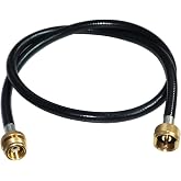 5 Ft Propane Tree Extension Hose for Propane Torch 1"-20 T and Y Connector | 1 lb propane extension hose with 1"-20 male throwaway cylinder thread for propane tree post assembly and T or Y connectors