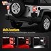 Vplus LED Tail Lights Assembly Smoke Lens Brake Turn Stop Reverse DRL Light Lamp Replacement for 2007-2017 Jeep Wrangler YJ JK CJ TJ JKU Sports, Sahara, Freedom Rubicon (Pair)