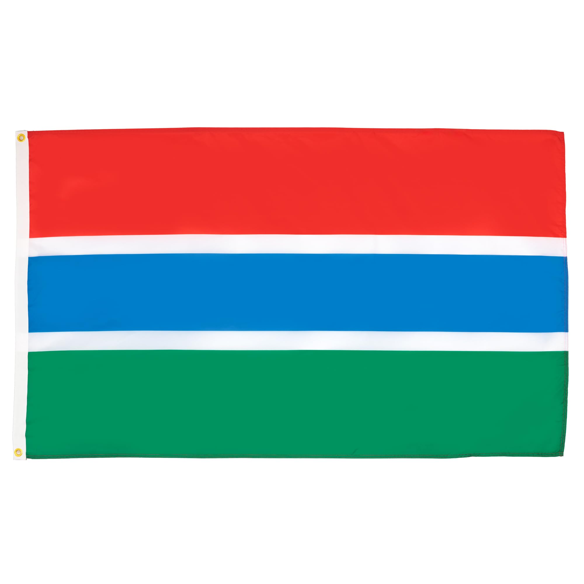 AZ FLAG - Gambia Flag - 2x3 Ft - 100D Polyester Gambian Banner with Two Metal Grommets - Fade Resistant - Vivid Colors - 2' x 3' Feet - 90x60 Cm — image 1