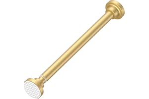 AIZESI Small Tension Rod 18 To 27 Inch，1 - Inch Diameter Gold Tension Curtain Rod Small Tension Rod No Drilling, Anti - Slip, Anti - Rust Short Tension Rod