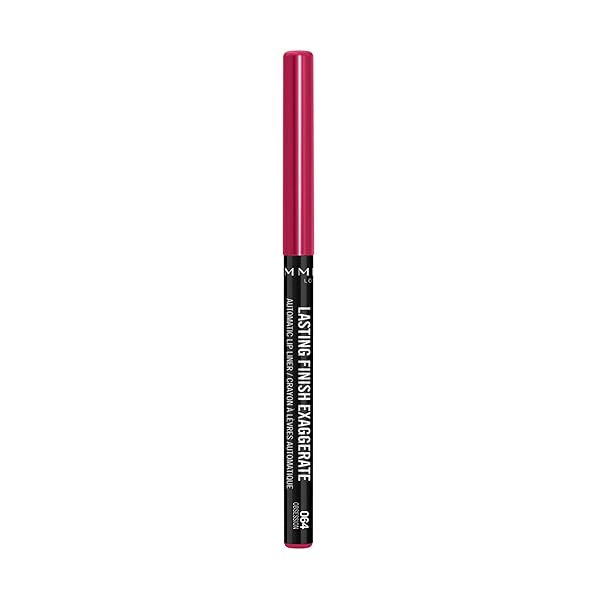 RIMMEL LASTING FINISH EXAGGERATE AUTOMATIC LIP LINER – RICH, SMOOTH FORMULA, LONG LASTING – 64 OBSESSION, .01OZ