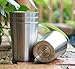 Caveman Premium Heavy Stainless Steel Cups For Kids & Toddlers. Safe Rimless 8oz 4Pack