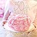 Ella Celebration 50 & Fabulous Cake Topper for 50th Birthday Party Rose Gold Decoration Supplies (50 & Fabulous Rose Gold)