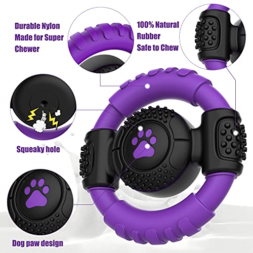 Dog Toys for Aggressive Chewers Large Breed, Dog Squeaky Toys，Dog chew Toys for Large Dogs Interactive Aggressive chewers for Dog Birthday