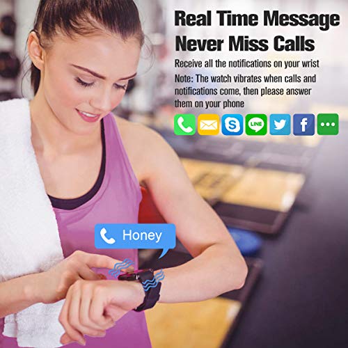 Smart Watch, Smartwatch for Android Phones, Waterproof Fitness Watch with Heart Rate Sleep Monitor Sport Fitness Activity Tracker Watch with Pedometer Calorie Compatible for Samsung iOS Women Men