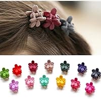 IFfree Bangs Mini Hair Claw Clip Hair Pin For Little Girls Random Assorted Colored, 30 Piece