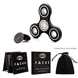 Fidget Spinner - For Kids & Adults – Best Spinner Toy Stress Reducer ADD & ADHD | Premium Hand Spinners with Hybrid Ceramic Bearing - Tri Fidget Spinner Boredom Remedy | Helpful Pouch For Transport