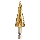 KATUR Step Drill Bit Two Large HSS Spiral Flutes