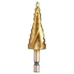 KATUR Step Drill Bit Two Large HSS Spiral Flutes