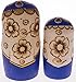 Moonmo 7pcs Cute Blue Sweater Braid Girl Russian Nesting Dolls Matryoshka Toys