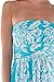 Betsy Red Couture Women's and Plus Size Ruched Strapless Soft Knit Maxi Dress (2X, Sky Blue/White Damask)
