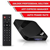 Android 9.0 TV Box 2GB RAM 16GB ROM, Amlogic Quad-Core S905W 64 Bits CPU Smart TV Box,Tanix Android Box 4K 3D H.265 TV Box BT 4.0 100Mbps LAN