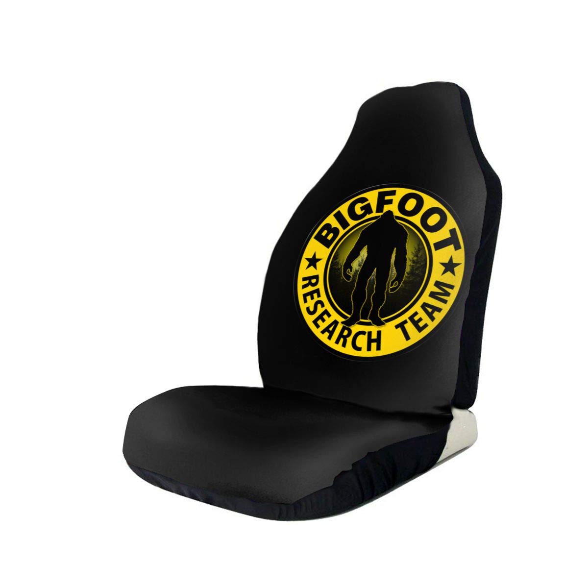 Sasquatch Bigfoot Research Team Yellow Front Car Seat