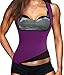 Burning Fat Sauna Sweating Vest Shirt Neoprene Hot Waist Trainer Tank Top No Zip Easy Wear