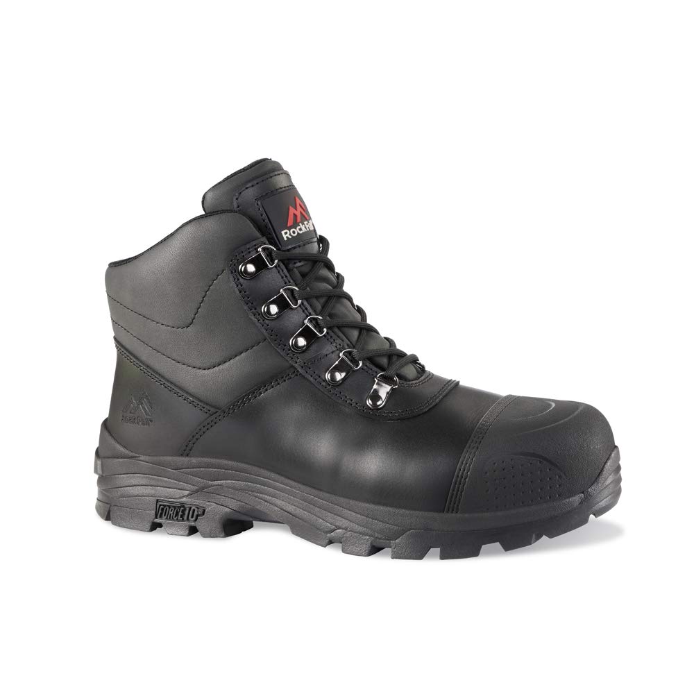 Rock Fall RF170 Granite Robust Safety Boot Size 10, Black
