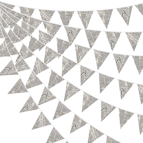 Vintage Newspaper Burlap