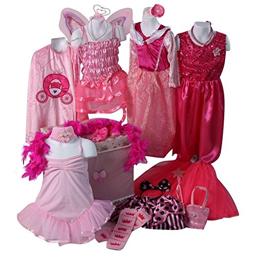 Buy Girls Ultimate Pink Princess Dress Up Trunk (Choose Size) Online at