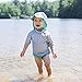 i play. by green sprouts baby girls Rashguard infant and toddler sun protective swimwear, Gray, 18 Months US