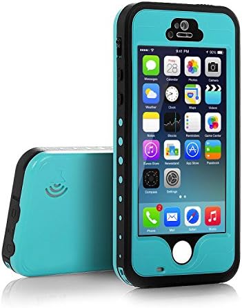 iPhone 5S/SE Case, Waterproof Dirtproof Shockproof Durable Hard Cover Case for Apple iPhone 5S, Fully Supports Finger Print Function for 5S-Teal