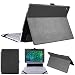 hongyixun Surface Book 13.5 Inch Case, 2 in 1 Kickstand Book Style Cover for Microsoft Surface Book 13.5 Inch Laptop Only-Black