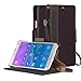 Galaxy Note 4 Case, AceAbove Samsung Galaxy Note 4 Wallet Case - Premium Genuine Leather Wallet Book Cover with Stand Flip Cover and Hand Strap