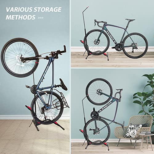 JAPUSOON Bike Rack Garage Storage , Adjustable Vertical Bike Stand for