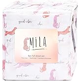 LITTLE CELEBRITY Full Sheets Set Kids Boys/Girls, Bed Sheets Kids, Cute Bed Sheet, Includes Flat, Fitted and 2 Pillowcases, 4 Piece