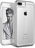 iPhone 8 Plus Case / iPhone 7 Plus case, E LV Anti-Scratch Clear Crystal Series Slim Dual Layer Protective [Shock Absorbent] Case Cover for Apple iPhone 7 Plus / iPhone 8 Plus [SILVER]