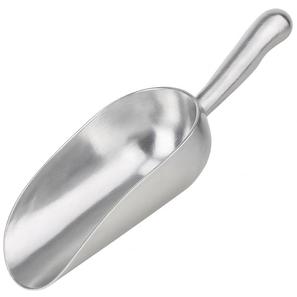 BarBits Aluminium Ice Scoop - Round Bottom Bar Candy Sweet Scoop (Hand Wash Only) (24oz)