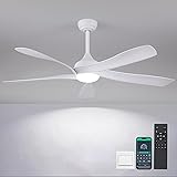 56 Inch Ceiling Fans with Lights Remote/APP