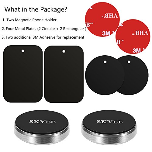 SKYEE [2 Stücke KFZ Handyhalterung Magnet mit 3M Klebersticker für Armaturenbrett Wand, Universal Handyhalterung Auto… – Bild 8