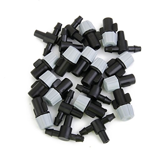 20pcs Sprinkler Heads Nozzle Tee joints for Misting Watering Irrigation
