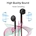 Earphones Bass in-Ear Earbuds Headphones with Microphone and Volume Control Redthumb 2