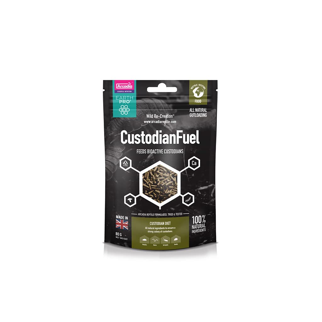 Arcadia - EarthPro-CustodianFuel - 80g - 100% Natural Ingredients - Easy To Store - Includes Vitamins & Minerals - Contains Calcium & Spirulina